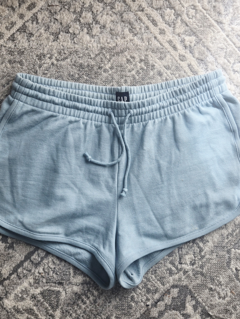 GAP Light Blue Cotton Drawstring Athletic Shorts